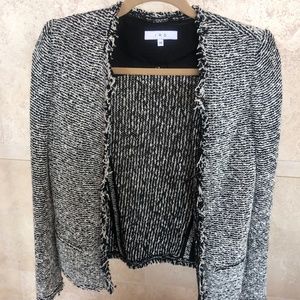 IRO Women's Textured Black and White Jacket